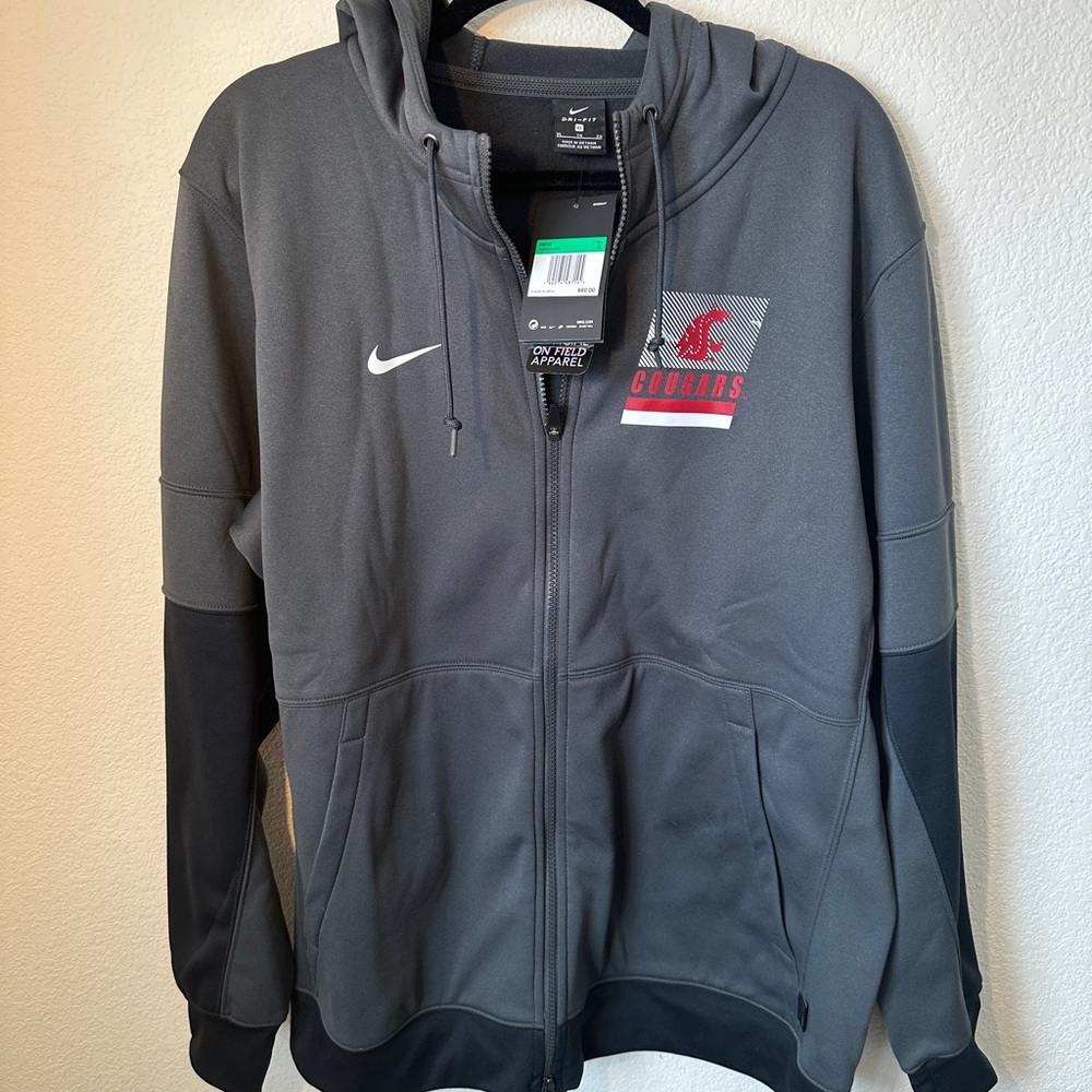 NWT Mens NIke Hoodie Washington State Cougars On Field